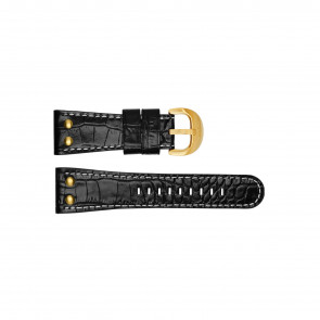 TW Steel watch strap TWB89 Leather Black 30mm + white stitching