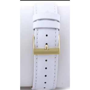 Guess watch strap W16574L1 / White Leather White 20mm + white stitching