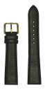 Watch strap Rado R20282152 Leather Black 19mm
