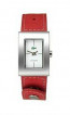 Lacoste watch strap 2000571 / LC-43-3-14-2207 Leather Red 18mm + white stitching