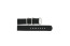 Watch strap 408.01.20 Textiles Black 20mm + black stitching