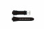 Seiko watch strap 7L22-0AD0 Leather Black 15mm + orange stitching