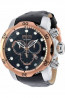 Watch strap Invicta 90132.01 Leather Black