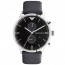 Watch strap Armani AR0397 Leather Black 22mm