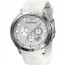 Armani watch strap AR5850 Rubber / plastic White