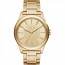 Watch strap Armani Exchange AX2321 Steel Gold plated 22mm