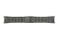 Watch strap Fossil BQ2384 Stainless steel Anthracite grey 26mm