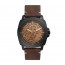 Watch strap Fossil BQ2429 Leather Brown 24mm