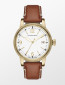 Watch strap Burberry BU7852 Leather Brown