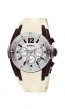 Watch strap Breil BW0235 Rubber Cream white