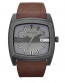 Watch strap Diesel DZ1553 Leather Brown