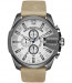 Watch strap Diesel DZ4359 Leather Beige 26mm