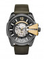 Watch strap Diesel DZ4379 Leather Olive green