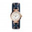 Watch strap Fossil ES3857 Leather Blue