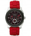 Watch strap Fossil FS4598 Silicone Red 24mm