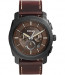 Watch strap Fossil FS5121 Leather Brown 24mm