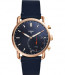 Watch strap Fossil FTW1154 Leather Blue 22mm