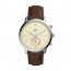 Watch strap Fossil FTW1177 Leather Brown 22mm
