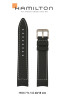 Watch strap Hamilton H600.774.102 Rubber Brown 20mm