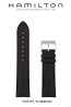 Watch strap Hamilton H690.685.105 Leather Black 22mm