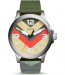 Watch strap Fossil JR1522 Silicone Green 22mm
