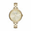 Watch strap Michael Kors MBM3363 Steel Gold plated