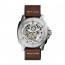 Fossil watch strap ME3083 Leather Brown + white stitching