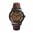 Fossil watch strap ME3098 Leather Brown 22mm + brown stitching