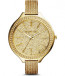 Watch strap Michael Kors MK3256 Steel Gold plated 12mm