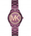 Watch strap Michael Kors MK3764 Steel Purple 16mm