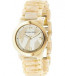Watch strap Michael Kors MK4204 Plastic Beige 19mm