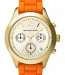 Watch strap Michael Kors MK5407 Silicone Orange 18mm