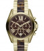 Watch strap Michael Kors MK5696 Steel Gold plated 22mm