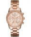 Watch strap Michael Kors MK6077 Steel Rosé 18mm