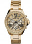 Watch strap Michael Kors MK6095 Steel Gold plated