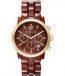 Watch strap Michael Kors MK6235 Plastic Brown 22mm