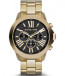 Watch strap Michael Kors MK8335 Steel Gold plated 24mm