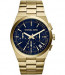 Watch strap Michael Kors MK8338 Steel Gold plated 27mm