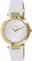 Watch strap DKNY NY2295 Leather White