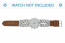 Watch strap 830.03.22 Short (70x40mm) Leather Brown 22mm + standard stitching