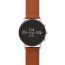 Watch strap Skagen SKT5104 Leather Cognac 20mm