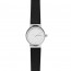 Watch strap Skagen SKW26668 Leather Black 14mm