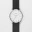 Watch strap Skagen SKW6340 Leather Black 20mm