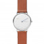 Watch strap Skagen SKW6487 Leather Brown 20mm