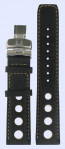 Watch strap Tissot T600013244 Leather Black 20mm