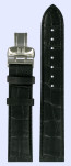 Watch strap Tissot T600031149 Leather Black 19mm