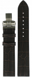 Watch strap Tissot T0554171601701 (T600032780) Croco leather Brown 19mm
