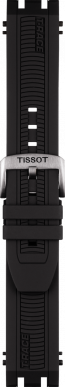 Watch strap Tissot T1154172706100 / T603041963 Rubber Black