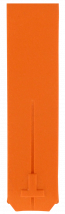 Watch strap Tissot T33159859 / T610014615 Plastic Orange 20mm