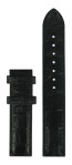 Watch strap Tissot T050.207.A Lady Heart Dressport - T610029086 Croco leather Black 16mm